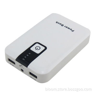 Dual USB 10,000mAh Portable Mobile Charger, 2A Output Current